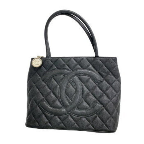 Chanel tote bag reproduction caviar skin black - Picture 1 of 6